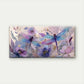 Dragonflies & Flowers Wall Art Canvas Office Home Room Framed 80x45cm