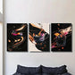 3pcs  Vibrant Cocktail & Wine Glass Designs, Metal Print Ready to Hang Art
