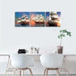 3pcs Nautical Pirate Ship Giclee Metal Print Ready to Hang Art