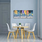 3pcs Abstract Leaf Landscape Wall Art Set Canvas Framed 40x60cm - High Quality Print 100% Australian Made Wall Canvas Ready to Hang