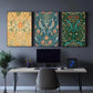 3pcs Floral Wall Art Poster Vintage Minimalism Art Metal Print Ready to Hang Art