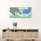 3pcs Flying Birds & Golden Sun Design, Metal Print Ready to Hang Art
