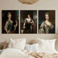 3pcs Vintage English countryside gallery Metal Print Ready to Hang Art