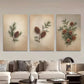 3pcs Minimalist Botanical Prints Featuring Pine Metal Print Ready to Hang Art
