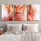 3pcs Abstract Earth Tone Fluid Gradient Color Metal Print Ready to Hang Art
