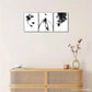 3pcs Black and White Abstract Decorative Poster Metal Print Ready to Hang Art
