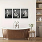 3pcs  Art Deco, Modern, Retro Style Metal Print Ready to Hang Art