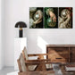 3pcs Disco Ball and Classical Characters Poster Metal Print Ready to Hang Art
