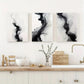 3pcs Black And White Simple Abstract Metal Print Ready to Hang Art