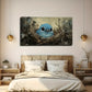 Blue Bird In Nest Nordic Style Wall Art Canvas Office Home Room Framed 120x60cm