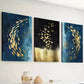3pcs  Abstract Style Fish and Butterfly Swarms  Wall Art Set Canvas Framed 40x60cm - High Quality Print 100% Australian Made Wall Canvas Ready to Hang