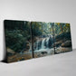 3pcs Stunning Forest & Stream Nature Scenery Wall Art Set Canvas Framed 40x60cm - High Quality Print 100% Australian Made Wall Canvas Ready to Hang