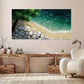 Modern Beach Pristine Sea wall canvas office home room framed 120x60cm