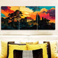 3pcs Mansion Surrounded by trees Wall Art Set Canvas Framed 40x60cm - High Quality Print 100% Australian Made Wall Canvas Ready to Hang