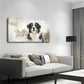 A Cute And Happy Bernese Coydog Wall Art Canvas Office Home Room Framed 80x45cm