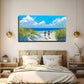 Modern Seascape Landscape Wall Art Canvas Office Home Room Framed 120x60cm