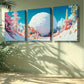 3pcs Snowball, fruit Art Painting  Wall Art Set Canvas Framed 40x60cm -High Quality Print 100% Australian Made Wall Canvas Ready to Hang