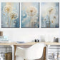 3pcs  Beautiful Abstract Stunning Dandelions Wall Art Set Canvas Framed 40x60cm - High Quality Print 100% Australian Made Wall Canvas Ready to Hang
