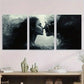 3pcs Abstract Black And White Warmth Of A Kiss Metal Print Ready to Hang Art