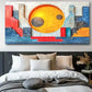 Modern Architecture Design Wall Art Canvas Office Home Room Framed 80x45cm