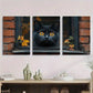 3pcs Classical Style Iron Black Cat Metal Print Ready to Hang Art