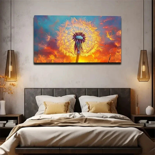 The Scene At Sunset Is Suitable Wall Art Canvas Office Home Room Framed 120x60cm