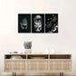 3pcs Gothic Timeless Home Aesthetics Eye Metal Print Ready to Hang Art