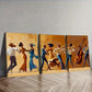 3pcs Fashionable African American Wall Art Set Canvas Framed 40x60cm - High Quality Print 100% Australian Made Wall Canvas Ready to Hang