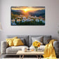 During Sunset mountain Sky wall canvas office home room framed 80x45cm