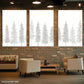 3pcs Scandinavian Art Winter Forest Minimalist Metal Print Ready to Hang Art