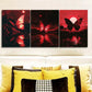 3pcs  Butterfly fault art  Wall Art Set Canvas Framed 40x60cm - High Quality Print 100% Australian Made Wall Canvas Ready to Hang