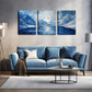 3pcs Immersive, Polar Ice and Snow  Wall Art Set Canvas Framed 40x60cm - High Quality Print 100% Australian Made Wall Canvas Ready to Hang