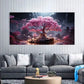 Creative Abstract Pink Tree Wall Art Canvas Office Home Room Framed 120x60cm