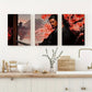 3pcs Mount Fuji Martial Arts Museum Design Metal Print Ready to Hang Art