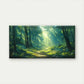 Sunlit Tree Landscape Wall Art Canvas Office Home Room Framed 80x45cm