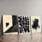 3pcs Black Ink Painting Abstract Dark   Wall Art Set Canvas Framed 40x60cm - High Quality Print 100% Australian Made Wall Canvas Ready to Hang