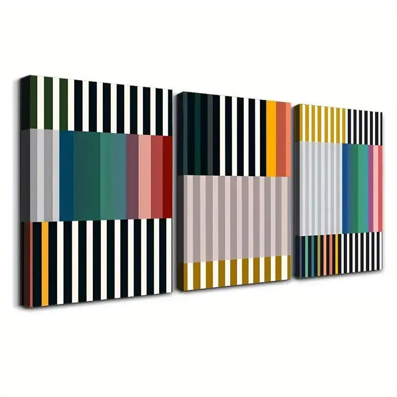 3pcs Modern & Art Deco Style Line Art Canvas Framed 40x60cm - High Quality Print 100% Australian Made Wall Canvas Ready to Hang