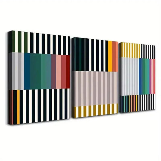 3pcs Modern & Art Deco Style Line Art Canvas Framed 40x60cm - High Quality Print 100% Australian Made Wall Canvas Ready to Hang