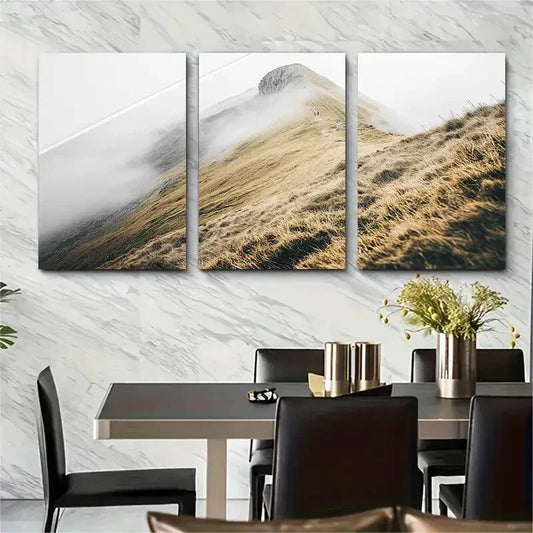 3pcs Scafel Pike England Europe Metal Print Ready to Hang Art