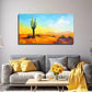 Vibrant Cactus Bohemian Wall Art Canvas Office Home Room Framed 80x45cm