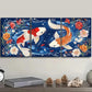 3pcs Red and White Koi Fish with Vibrant Metal Print Ready to Hang Art