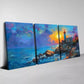 3pcs Stunning Lighthouse Seascape Ocean View Wall Art Set Canvas Framed 40x60cm - High Quality Print 100% Australian Made Wall Canvas Ready to Hang