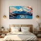 Famous Mount Fuji Suitable Wall Art Canvas Office Home Room Framed 120x60cm