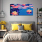 Vibrant For Lotus Blossoms Wall Art canvas office home room framed 120x60cm
