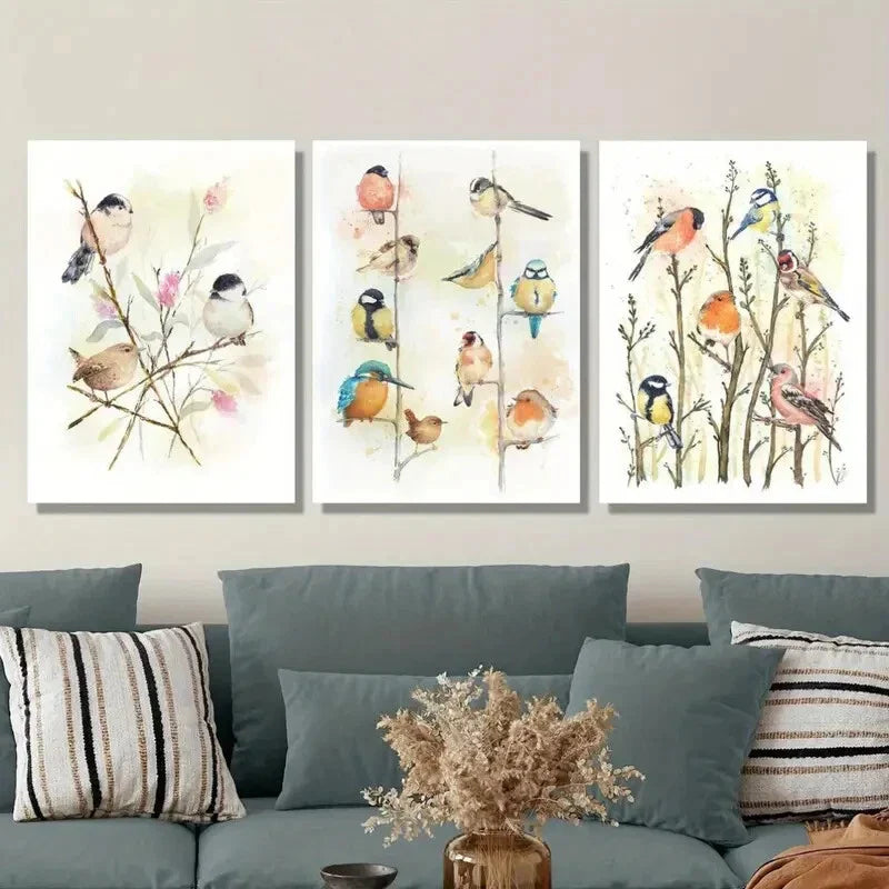 3pcs Vibrant Classic Modern Wall Art Set Canvas Framed 40x60cm - High Quality Print 100% Australian Made Wall Canvas Ready to Hang