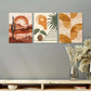 3pcs Desert Oasis & Tropical Botanical Design Metal Print Ready to Hang Art