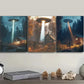 3pcs  The alien ship is on the cabin Wall Art Set Canvas Framed 40x60cm - High Quality Print 100% Australian Made Wall Canvas Ready to Hang