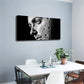 Moonlit Woman'S Face Design Wall Art Canvas Office Home Room Framed 120x60cm