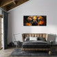 3pcs Vibrant African Elephant Style Oil Paintings Metal Print Ready to Hang Art