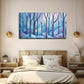 Abstract Winter Woods Nature Wall Art Canvas Office Home Room Framed 120x60cm